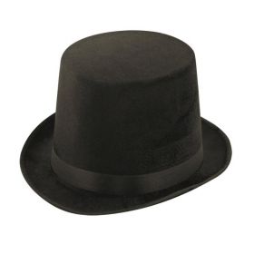 Black Velour Lincoln Hat