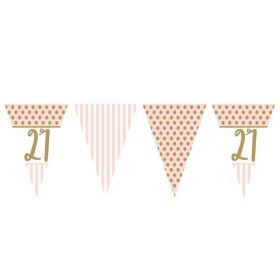 Pink Chic 21st Birthday Bunting 3.7m