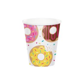 Donut Time Paper Cups 256ml, pk8