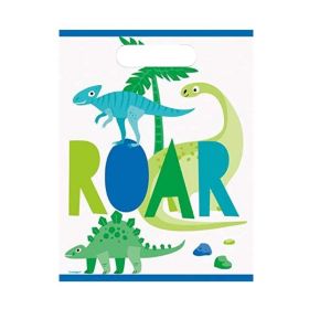 Blue & Green Dinosaur Party Bags, pk8