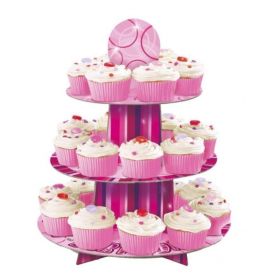 Pink Glitz Party Cupcake Stand