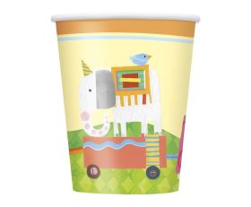 8 Circus Animal 9oz Cups