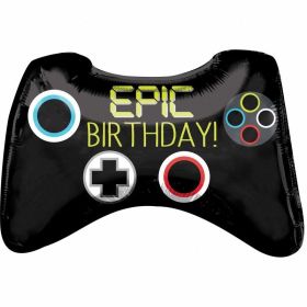 Epic Party Game Controller SuperShape Foil Balloon