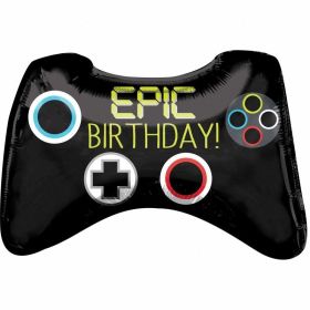 Epic Party Game Controller SuperShape Foil Balloon 28"