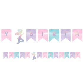 Mermaid Shine Shaped Banner 1.5m