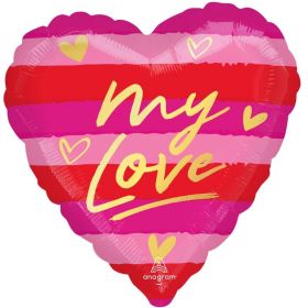 My Love Valentines Foil Balloon 18"