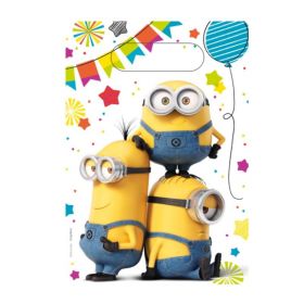 Minions Paper Party Bags, pk8