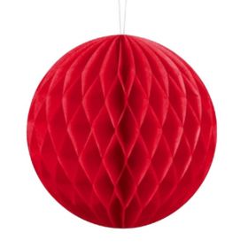Red Paper Honeycomb Ball 20cm