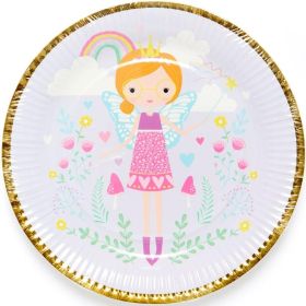 Fairy Princess Party Plates 23cm, pk8