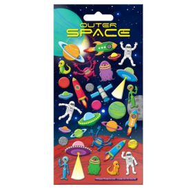 Outer Space Kidscraft Re-Usable Stickers