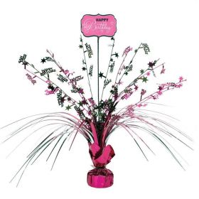 Pink Sparkling Celebration Birthday Spray Centrepiece