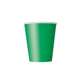 8 Green Paper Cups