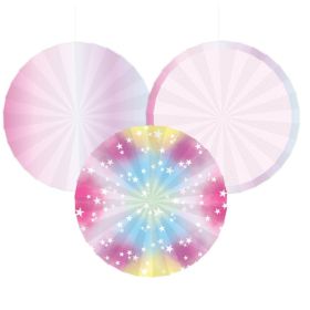 Mystical Fan Decorations 30cm, pk3