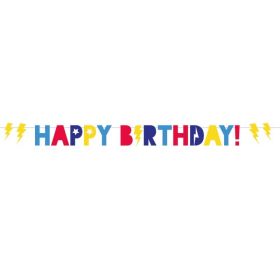 Superhero Happy Birthday Letter Banner 2.5m