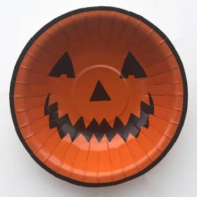 Pumpkin Paper Bowls 16cm, pk8