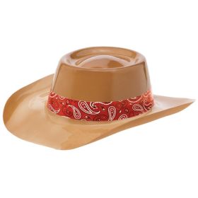 Western Plastic Cowboy Hat with Band