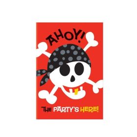 Pirate Fun Party Invitations, pk8