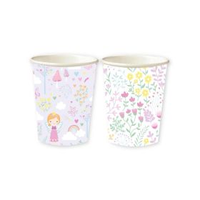 Fairy Princess Party Cups 250ml, pk8