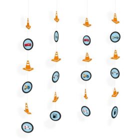 On the Road Party String Decorations 1.3m, pk4