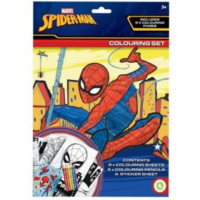 Spiderman Colouring Set