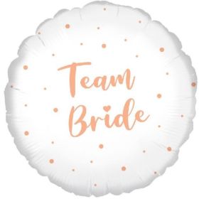 Rose Gold Team Bride Foil Balloon 18"