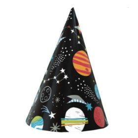 Outer Space Party Hats, pk8