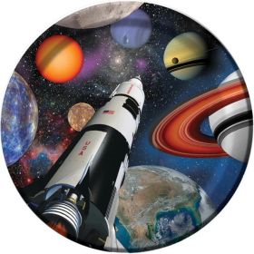 Space Blast Party Plates 23cm, pk8