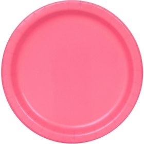 8 Hot Pink Paper Plates