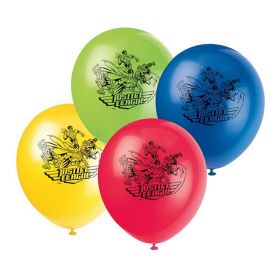 8 Justice League Latex Balloons