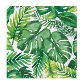 Palm Tropical Luau Lunchoen Napkins 33cm x 33cm, pk16