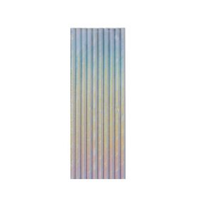 Iridescent Paper Straws, pk10