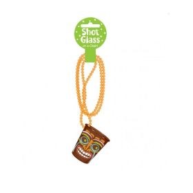 Hawaiian Tiki Bead Chains with Shot Glass 51cm
