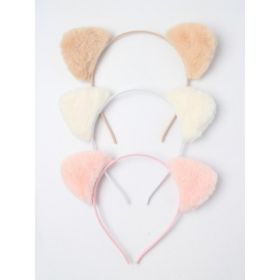 Faux Fur Fabric Cat Ears Aliceband