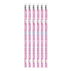 12 Pink Princess Pencils