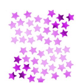 Hot Pink Stars Shape Confetti