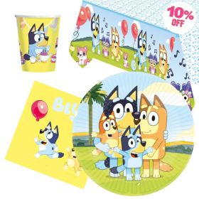 Bluey Party Tableware Pack for 8