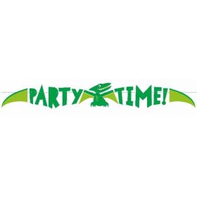 Blue & Green Dinosaur Party Banner 1.5m