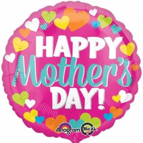 Mother's Day Hearts Foil Balloon 17"
