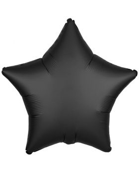 Black Satin Star Foil Balloon