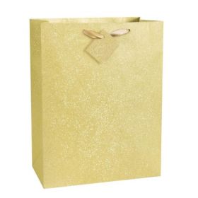 Gold Glitter Large Gift Bag