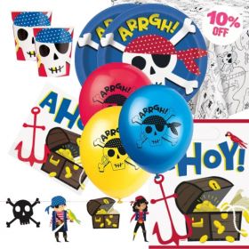 Ahoy Pirate Party Deluxe Pack for 16