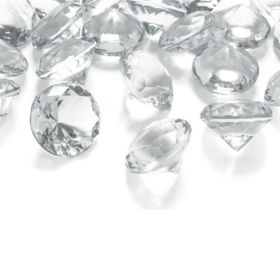 Clear Diamond Confetti 40mm, pk5