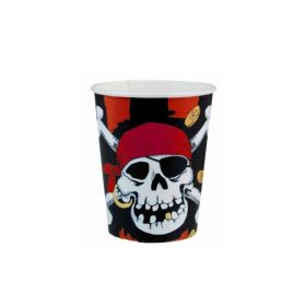 Jolly Roger Party Cups 250ml, pk8