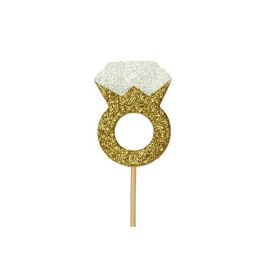 Engagement Ring Cupcake Toppers, pk12