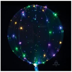 Crystal Clearz Multi Colour LED Jumbo Balloons 18"