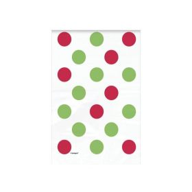 Red & Green Dots Christmas Treat Bags