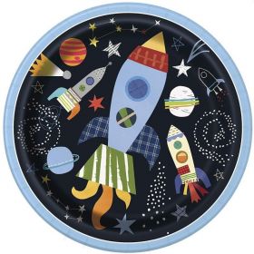 8 Outer Space Party Plates