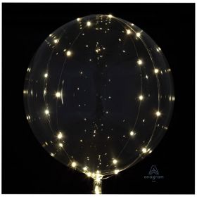 Crystal Clearz White LED Jumbo Balloons 18"