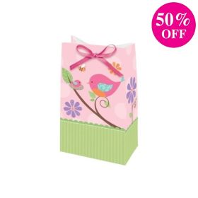 12 Tweet Baby Girl Pink Baby Shower Favour Bags