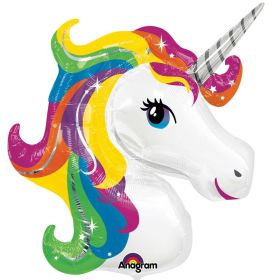 Rainbow Unicorn SuperShape Foil Balloon 33''
